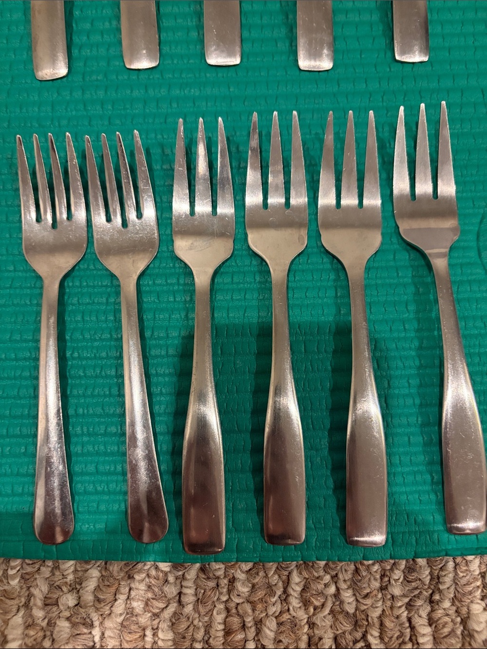Stainless Steel Dining Forks - Silver (Set) of 6